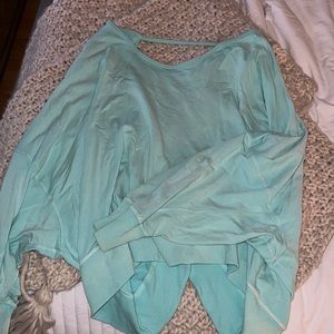 Free people open back sweatshirt